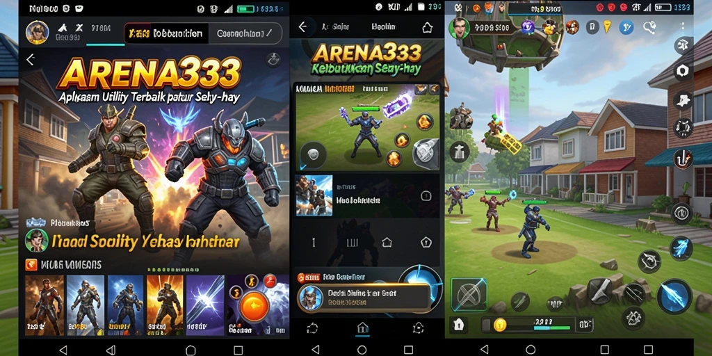 Screenshot utama ARENA333 menampilkan fitur pengelolaan aplikasi.
