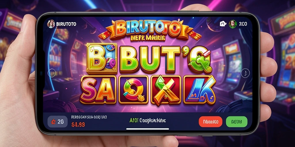 Tampilan gameplay BIRUTOTO yang penuh warna dan menarik.