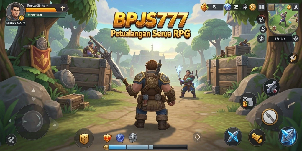 Tampilan gameplay seru dalam BPJS777 saat menjelajahi dunia fantasi.