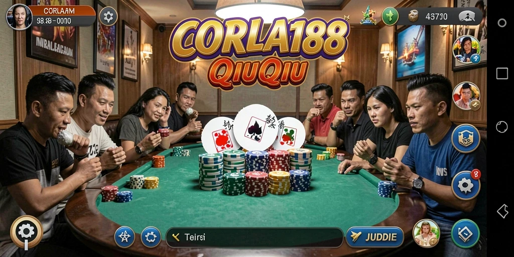 Tampilan gameplay menarik dari CORLA188 dengan suasana QiuQiu.