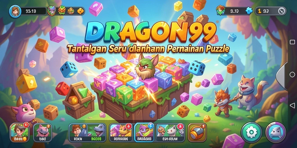 Tampilan gameplay DRAGON99 yang menarik dan penuh tantangan Puzzle.