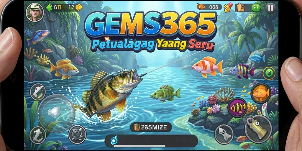 Beragam ikan dan lokasi memancing yang menarik di GEMS365.