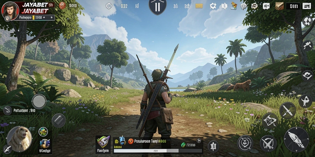 Gameplay JAYABET menampilkan eksplorasi dunia terbuka yang memukau.