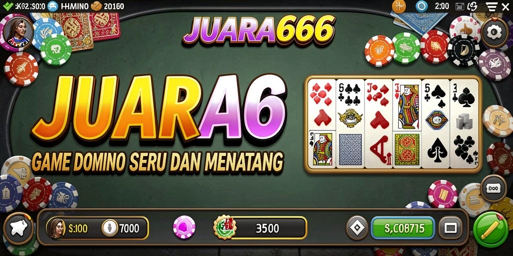 Menampilkan gameplay menarik permainan Domino JUARA666.