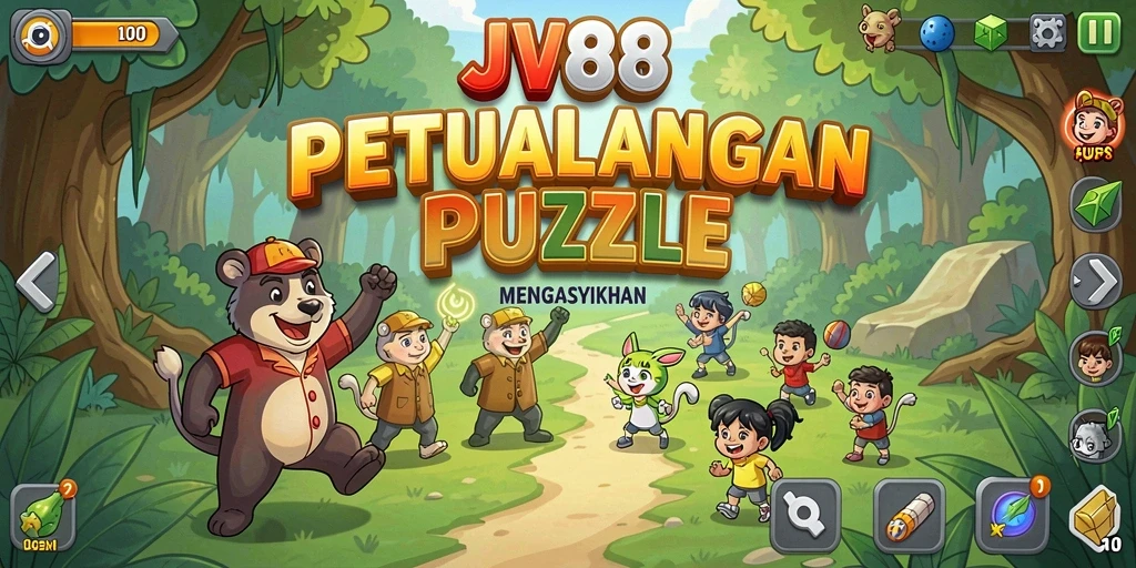 Screenshot gameplay JV88 dengan berbagai tantangan puzzle.
