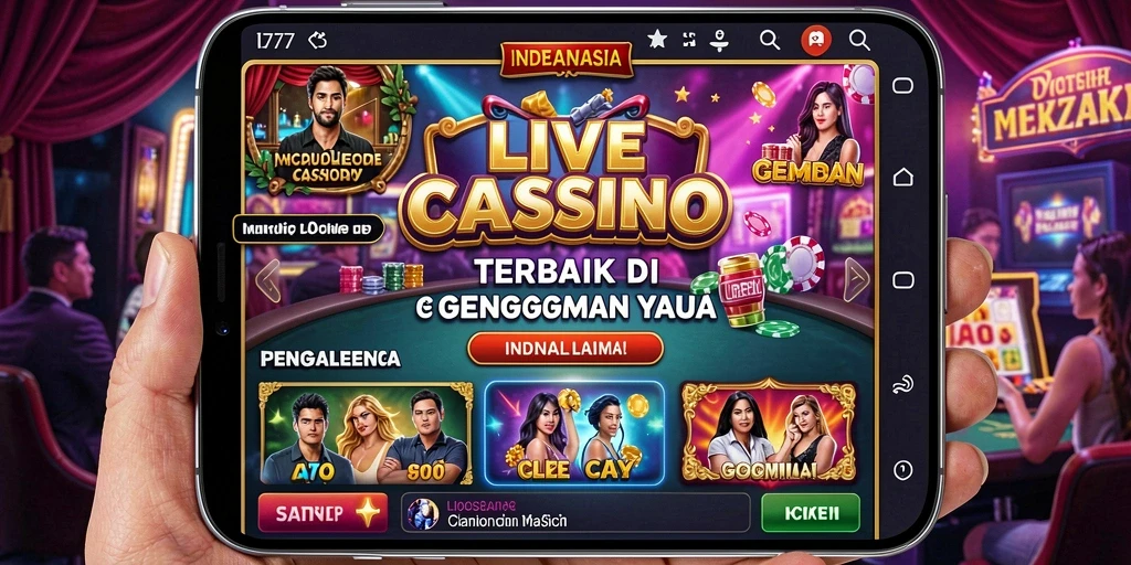 Screenshot utama L777 menampilkan dealer langsung dan gameplay seru.