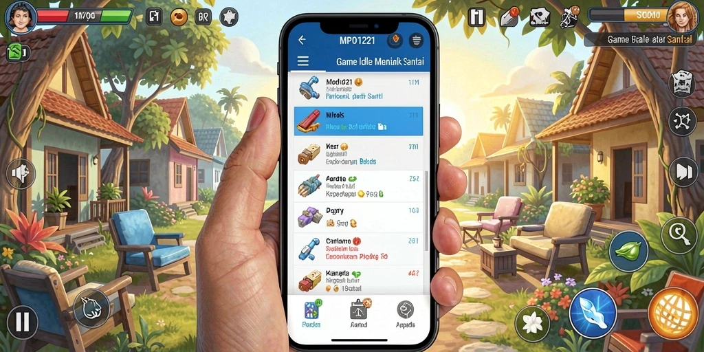 Tampilan gameplay MPO1221 yang menawan dengan karakter aktif.