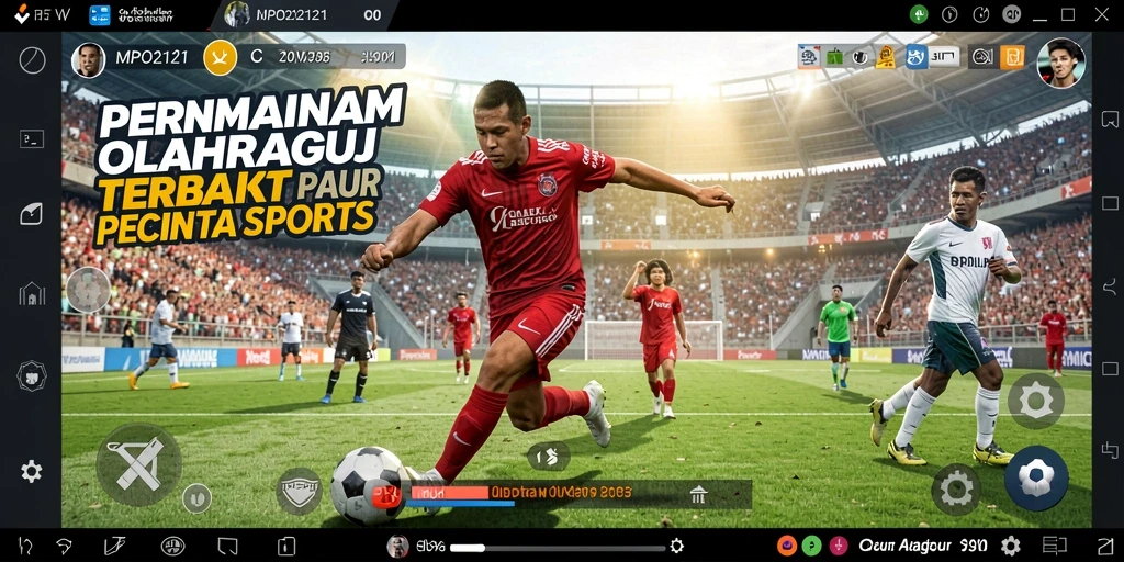 Gameplay MPO2121 yang menegangkan di arena olahraga.