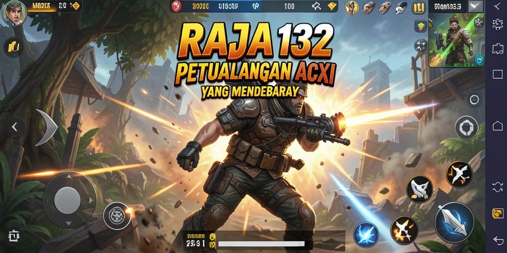 Tampilan menarik dari gameplay mendebarkan RAJA132.