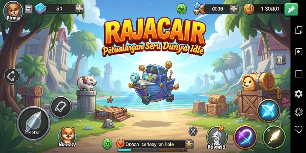 Tampilan gameplay RAJACAIR yang menakjubkan dan interaktif.