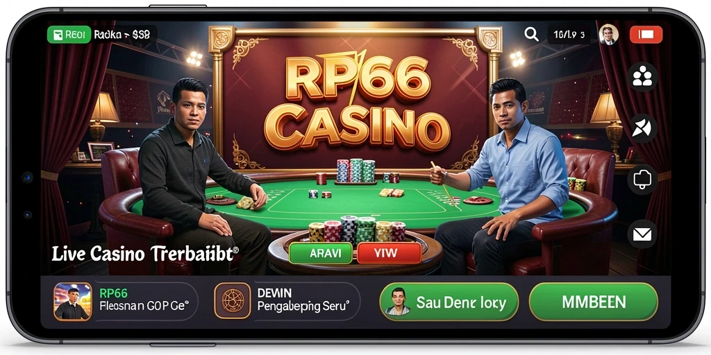 Tampilan gameplay seru di RP66 Live Casino.