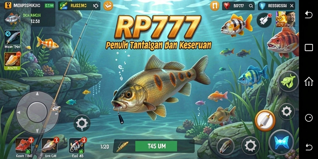 Tangkapan besar di RP777, menampilkan serunya permainan memancing.