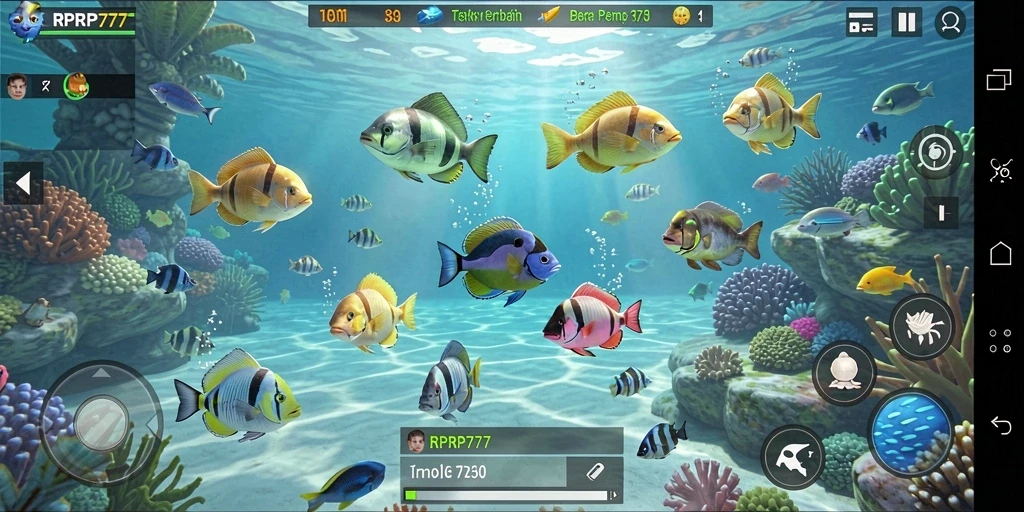 Tampilan gameplay Tembak Ikan yang mendebarkan di RPRP777.
