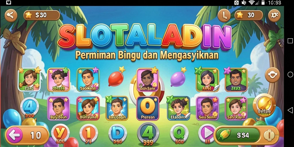 Tampilan gameplay SLOTALADIN yang seru dan mengasyikkan.