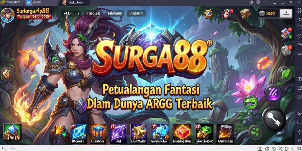 Screenshot gameplay SURGA88 dengan aksi seru ARPG.