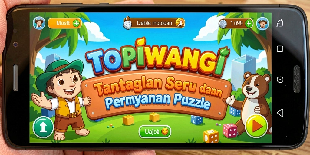 Tampilan gameplay seru dalam permainan Puzzle.